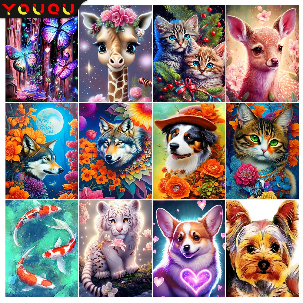 YOUQU Animal Diamond Painting Diamond Embroidery DIY Mosaic Picture Dog Giraffe Tiger 5D Beautiful Home Decoration Art Gift
YOUQU Animal Diamond Painting Diamond Embroidery DIY Mosaic Picture Dog Giraffe Tiger 5D Beautiful Home Decoration Art Gift