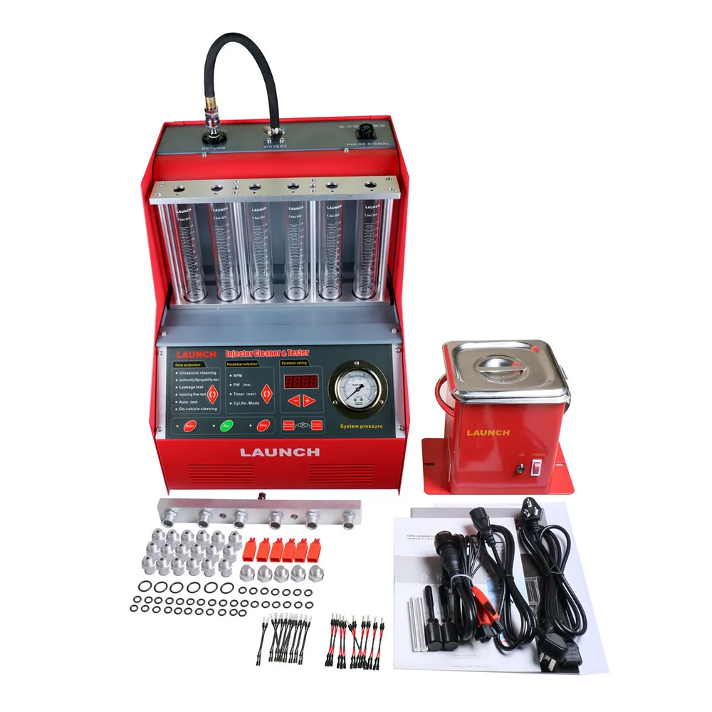 Launch CNC-602A Injector Cleaner & Tester Developed with The Technology of Ultrasonic Cleaning and Fuel Pressure Control
Launch CNC-602A Injector Cleaner & Tester Developed with The Technology of Ultrasonic Cleaning and Fuel Pressure Control