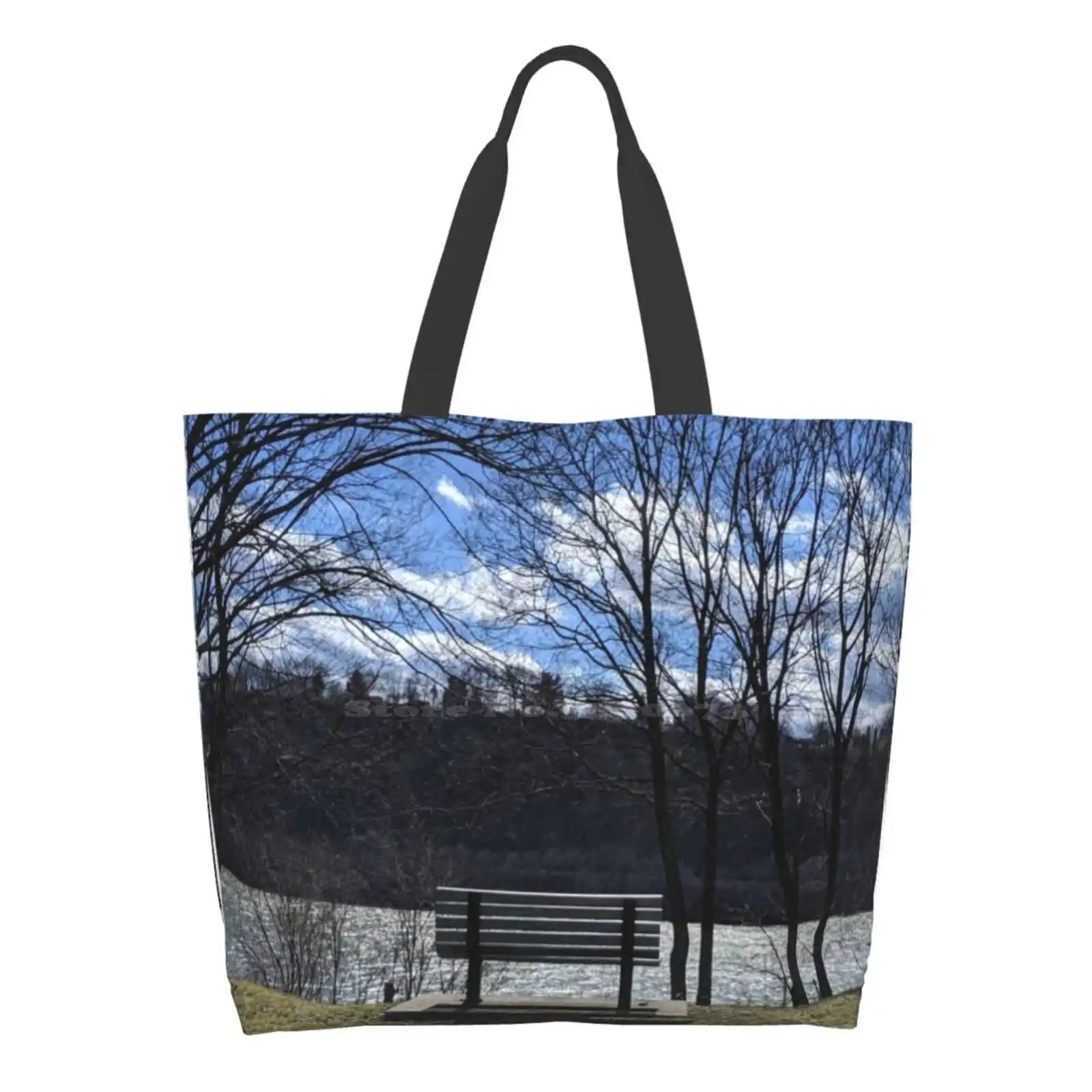 Come Take A Seat Shopping Bags Girls Fashion Casual Pacakge Hand Bag Nature Bench River Water Calm Soothing Trees Green Crisp
Come Take A Seat Shopping Bags Girls Fashion Casual Pacakge Hand Bag Nature Bench River Water Calm Soothing Trees Green Crisp