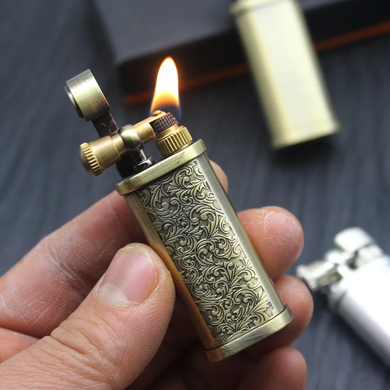 Nostalgic Grinding Wheel Kerosene Lighter Old Fashioned Metal Open Fire Flint Cigar Lighter Cigarette Accessories Men's Gifts
Nostalgic Grinding Wheel Kerosene Lighter Old Fashioned Metal Open Fire Flint Cigar Lighter Cigarette Accessories Men's Gifts