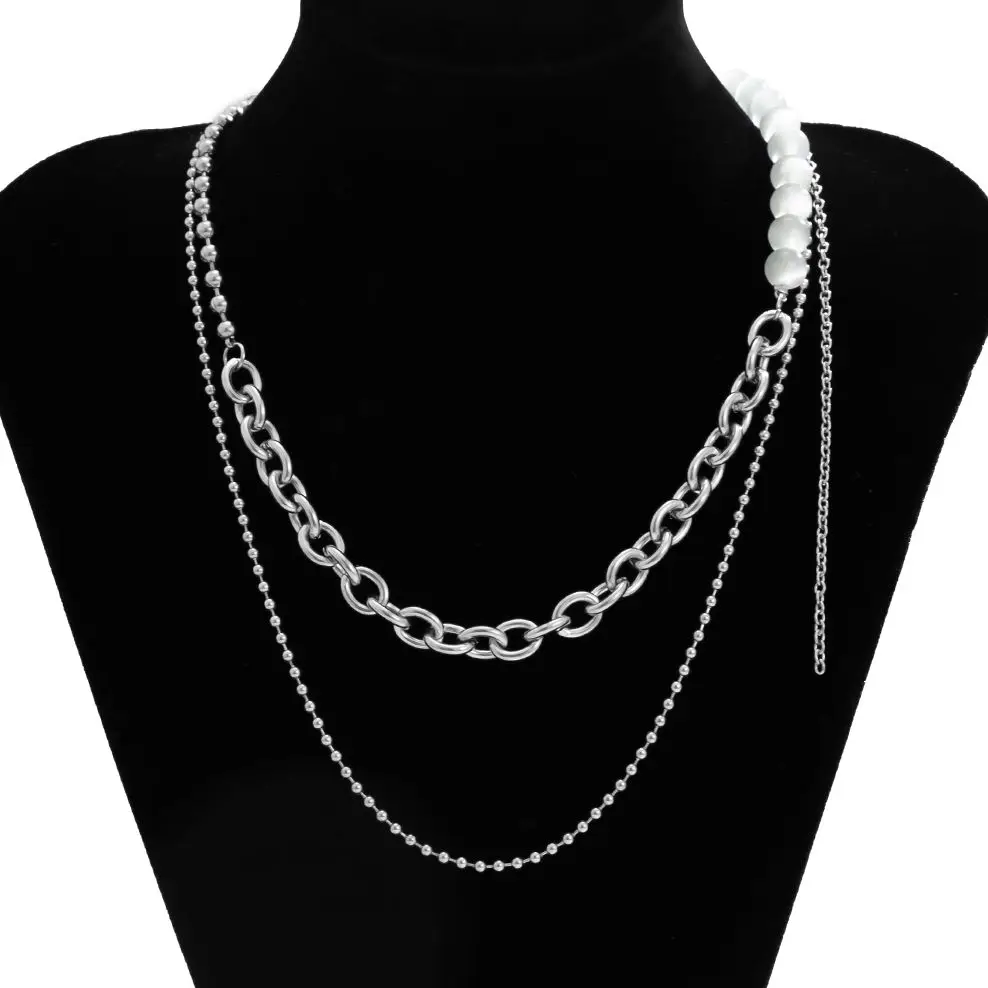 KunJoe White Glass Round Beads Long Splicing Necklaces Unisex Multilayer Hip Hop for Women Men Gift Jewelry Thick Chain Necklace
KunJoe White Glass Round Beads Long Splicing Necklaces Unisex Multilayer Hip Hop for Women Men Gift Jewelry Thick Chain Necklace
