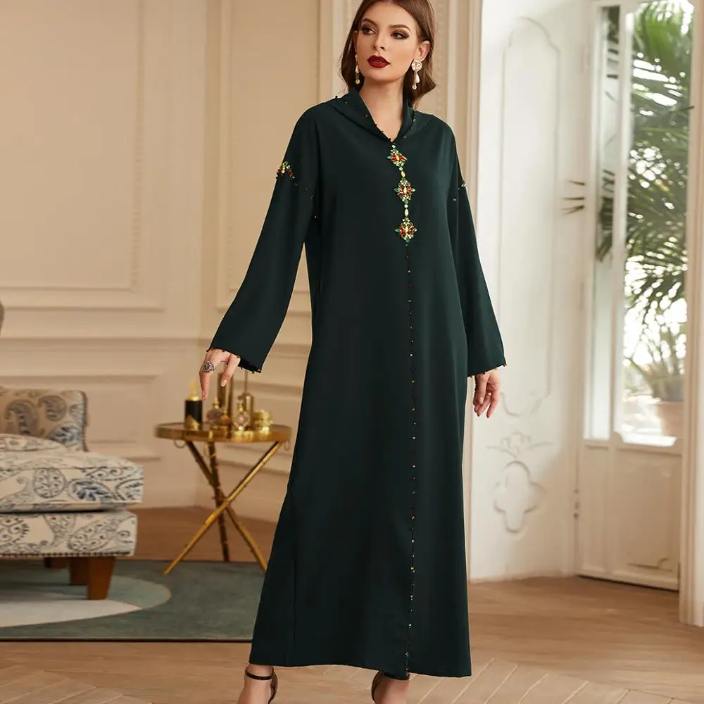 Abaya Дубай, Турция Hijab Abayas мусульманское платье Женский кафтан Caftan ужасный мусульманский костюм Макси африканские платья Djellaba Femme
Abaya Дубай, Турция Hijab Abayas мусульманское платье Женский кафтан Caftan ужасный мусульманский костюм Макси африканские платья Djellaba Femme
