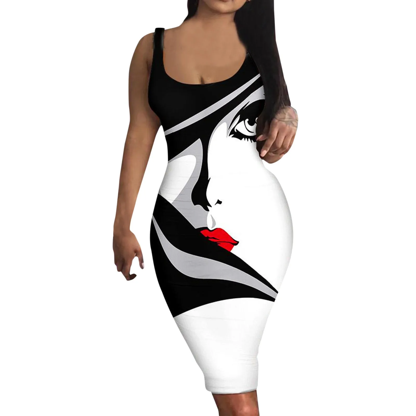Scoop Neck Bodycon Dress For Women Sexy Party Club Night Tank Dress Stretch Basic Sleeveless Midi Pencil Womens Sweetheart Dress
Scoop Neck Bodycon Dress For Women Sexy Party Club Night Tank Dress Stretch Basic Sleeveless Midi Pencil Womens Sweetheart Dress