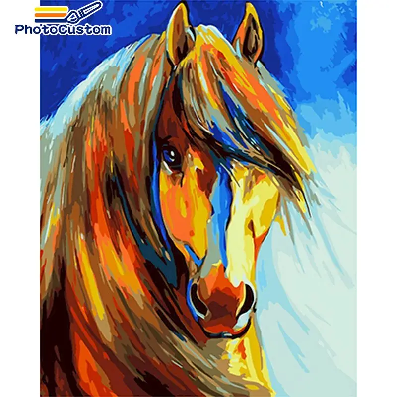 PhotoCustom Paint By Number Horse Drawing On Canvas HandPainted Art Gift DIY Pictures By Number Animals Kits Home Decor 60x75
PhotoCustom Paint By Number Horse Drawing On Canvas HandPainted Art Gift DIY Pictures By Number Animals Kits Home Decor 60x75