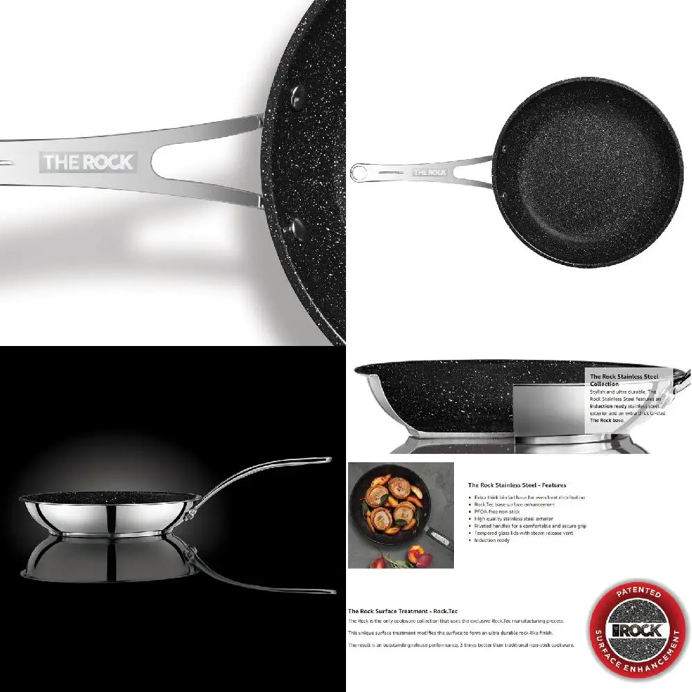Stylish and Durable 12-Inch Easy Clean Non-Stick Stainless Steel Fry Pan for Healthy Cooking - Perfect for Any Kitchen!
Stylish and Durable 12-Inch Easy Clean Non-Stick Stainless Steel Fry Pan for Healthy Cooking - Perfect for Any Kitchen!