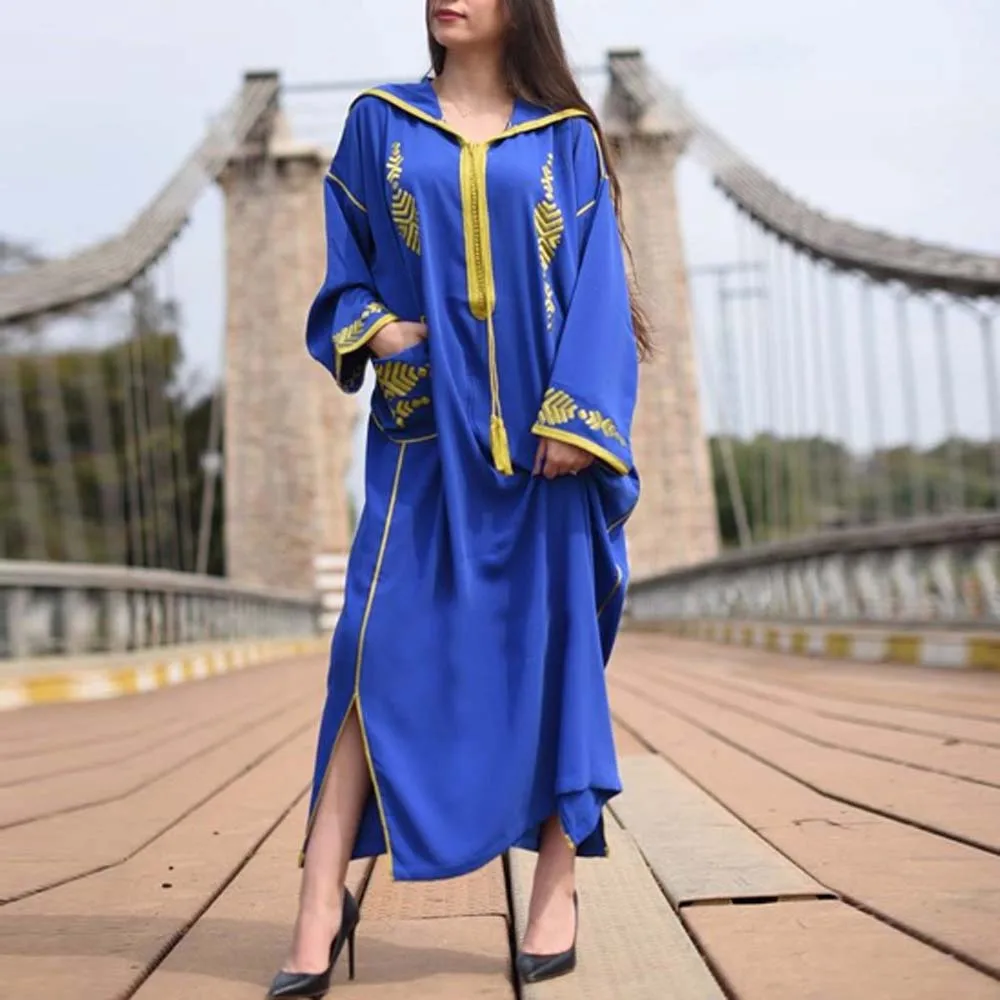 Модное мусульманское синее платье 2022, Турецкая абайя, Дубай, мусульманский кафтан, марокканский кафтан, мальдивенская молитва, женские длин...
Модное мусульманское синее платье 2022, Турецкая абайя, Дубай, мусульманский кафтан, марокканский кафтан, мальдивенская молитва, женские длин...