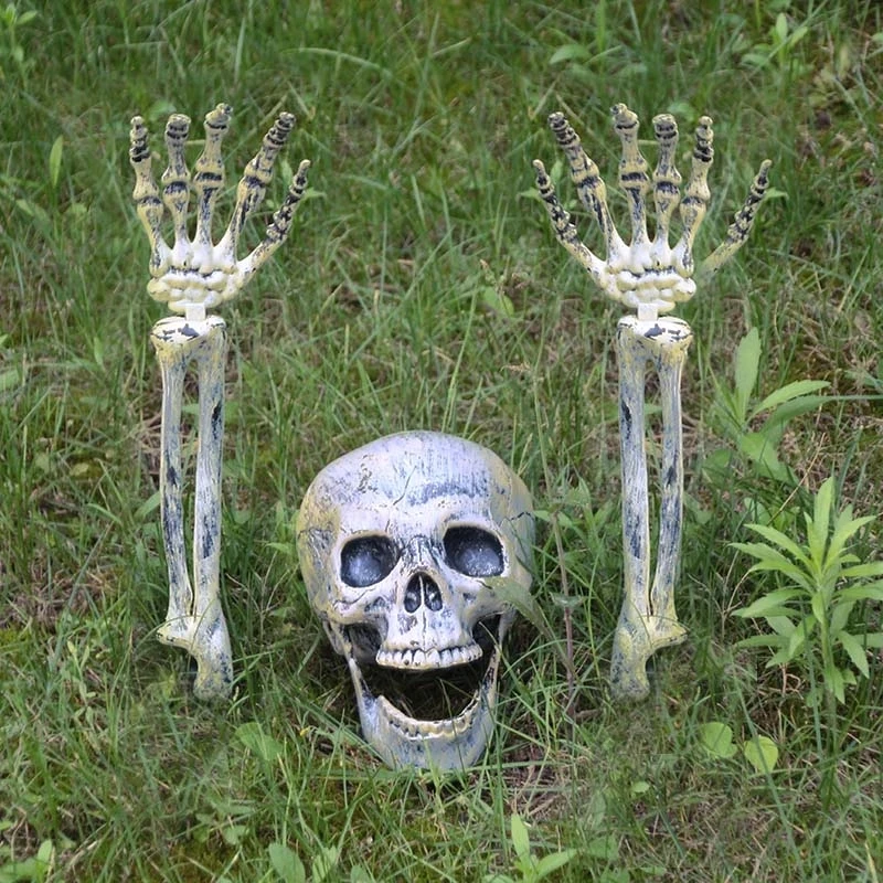 3pcs/set Home Garden Lawn Decor High Quality Human Hand Arms Realistic Halloween Skull Skeleton Head Haunted House Horror Props
3pcs/set Home Garden Lawn Decor High Quality Human Hand Arms Realistic Halloween Skull Skeleton Head Haunted House Horror Props