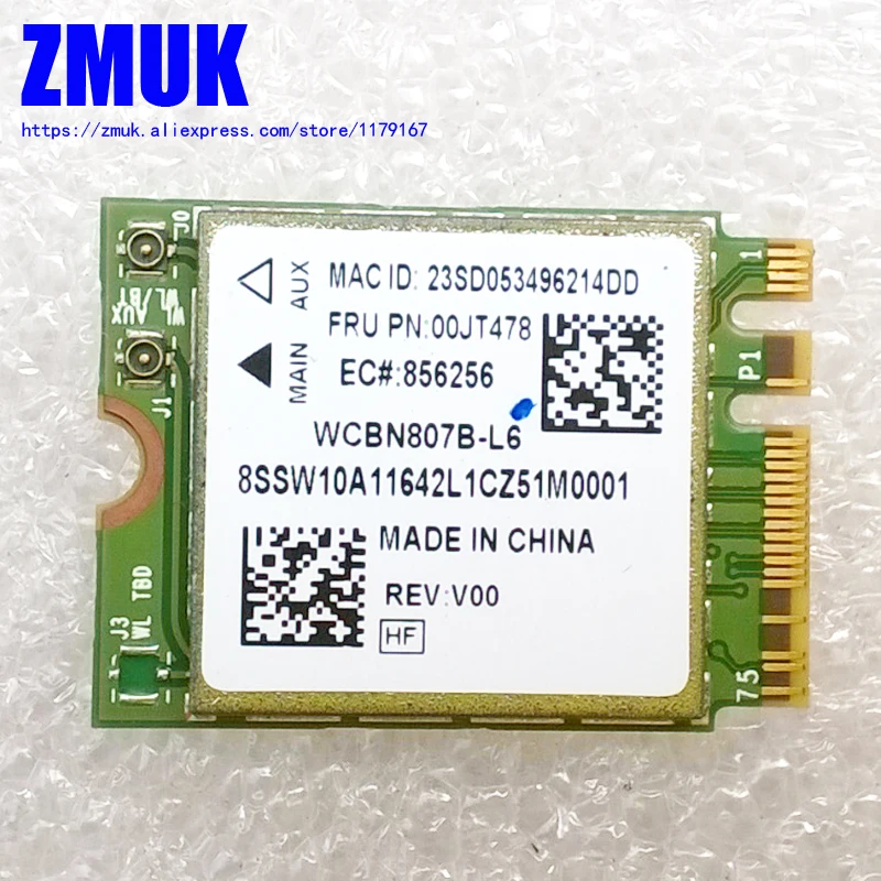 Адаптер WLAN BCM4356 2x2AC + BT4.0 PCIE M.2 для Lenovo Thinkpad X260 T560 P50S L560 B50-70 Series ,FRU 00JT478 SW10A11642
Адаптер WLAN BCM4356 2x2AC + BT4.0 PCIE M.2 для Lenovo Thinkpad X260 T560 P50S L560 B50-70 Series ,FRU 00JT478 SW10A11642