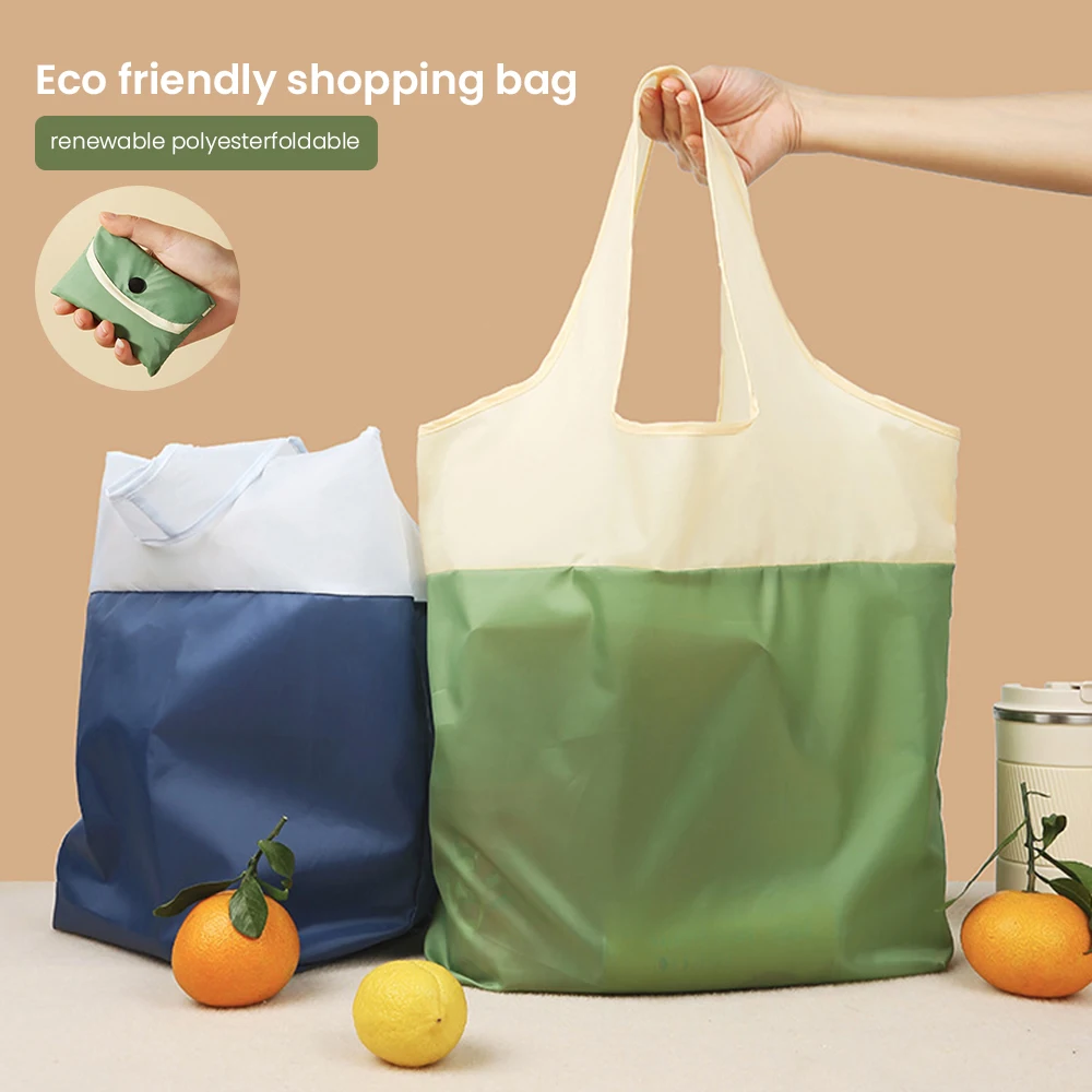 Reusable Grocery Bags Recyclable Polyester Folding Shopping Bag Large Capacity Reusable Produce Bags B99
Reusable Grocery Bags Recyclable Polyester Folding Shopping Bag Large Capacity Reusable Produce Bags B99