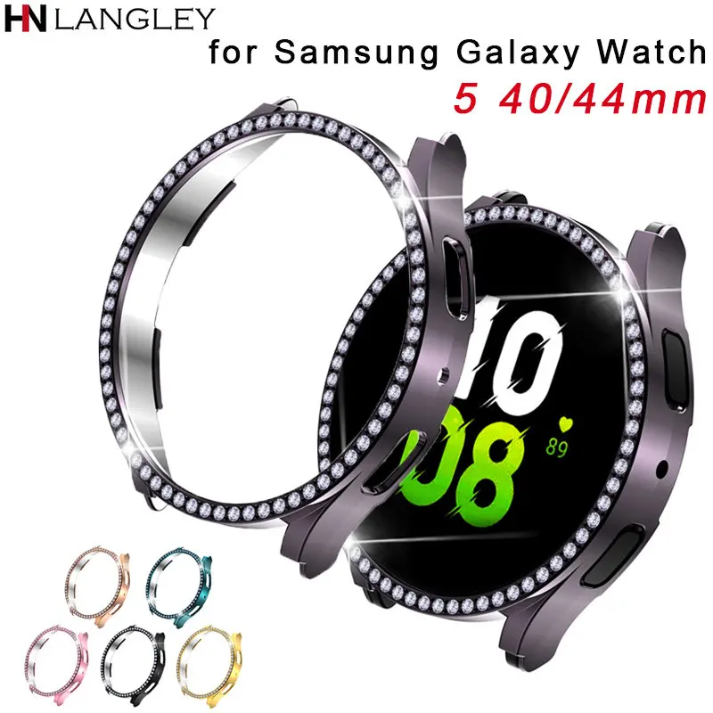 Watch Case for Samsung Galaxy Watch 5 4 40mm 44mm Diamond Watch Case Smart Watch PC Bumper Protective Cover Case Accessories
Watch Case for Samsung Galaxy Watch 5 4 40mm 44mm Diamond Watch Case Smart Watch PC Bumper Protective Cover Case Accessories