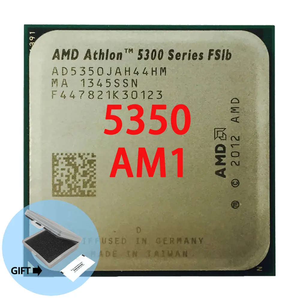 

AMD Athlon 5350 X4 5350 2.05 GHz Quad-Core Quad-Thread CPU Processor AD5350JAH44HM Socket AM1 Sealed