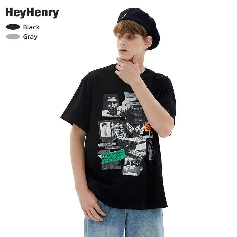 American Retro Fashion Brand Ins Hip-hop Short-sleeved Shirt Men's Spring and Summer Couples Wear Hong Kong Style T-shirt 
American Retro Fashion Brand Ins Hip-hop Short-sleeved Shirt Men's Spring and Summer Couples Wear Hong Kong Style T-shirt