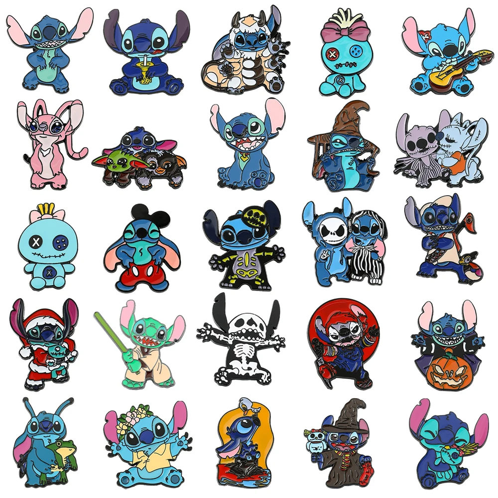 Wholesale Disney Anime Lilo & Stitch Brooch Cute Cartoon Stitch Enamel Pins for Backpack Jacket Badge Accessories
Wholesale Disney Anime Lilo & Stitch Brooch Cute Cartoon Stitch Enamel Pins for Backpack Jacket Badge Accessories