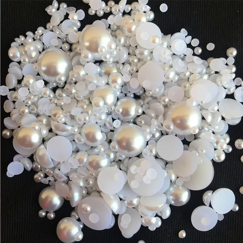 4mm-20mm Imitation Pearls Acrylic Beads Flat Back Scrapbook Beads For Jewelry Making Craft Pearls Clothing Accessories
4mm-20mm Imitation Pearls Acrylic Beads Flat Back Scrapbook Beads For Jewelry Making Craft Pearls Clothing Accessories