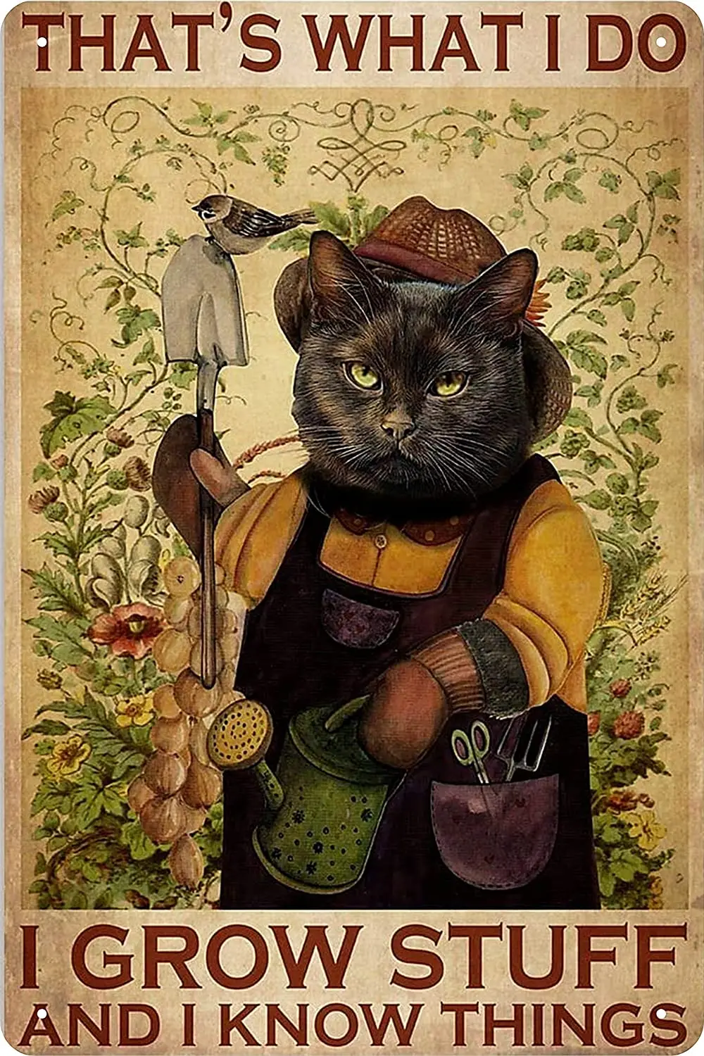 Garden Decor Black Cat Decor Vintage Metal Tin Sign That's What I Do I Grow Stuff And I Know Things Poster Art Decor Home Bar
Garden Decor Black Cat Decor Vintage Metal Tin Sign That's What I Do I Grow Stuff And I Know Things Poster Art Decor Home Bar