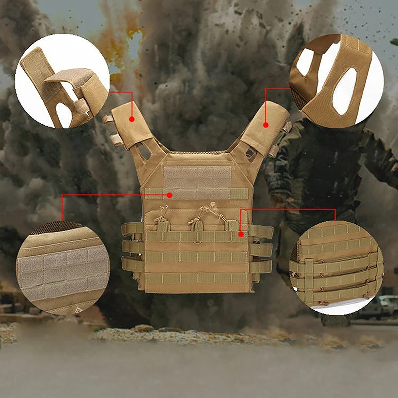 Bullet Proof Vest 800D Hunting Tactical Vest Military Molle Plate Carrier Magazine Airsoft Paintball CS Outdoor Protective
Bullet Proof Vest 800D Hunting Tactical Vest Military Molle Plate Carrier Magazine Airsoft Paintball CS Outdoor Protective
