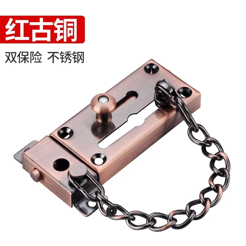 Door Lock Security Door Chain 1 Pc Easy To Install For Cabinet/wardrobe For Residential Silver/Black/Red Bronze
Door Lock Security Door Chain 1 Pc Easy To Install For Cabinet/wardrobe For Residential Silver/Black/Red Bronze