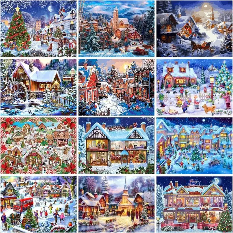 GATYZTORY 50x65cm Painting By Numbers Winter House Landscape Picture By Number For Adults Diy Room Wall Art Home Decoration
GATYZTORY 50x65cm Painting By Numbers Winter House Landscape Picture By Number For Adults Diy Room Wall Art Home Decoration