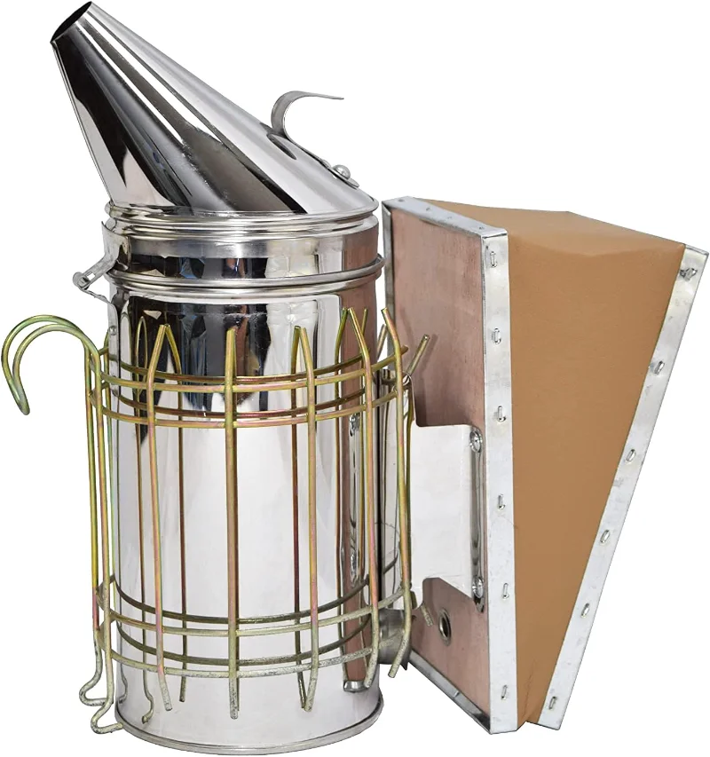 Stainless Steel Bee Hive Smoker with Heat Shield, Beekeeping Equipment Smoker Stainless Steel with Heat Shield Beekeeping
Stainless Steel Bee Hive Smoker with Heat Shield, Beekeeping Equipment Smoker Stainless Steel with Heat Shield Beekeeping