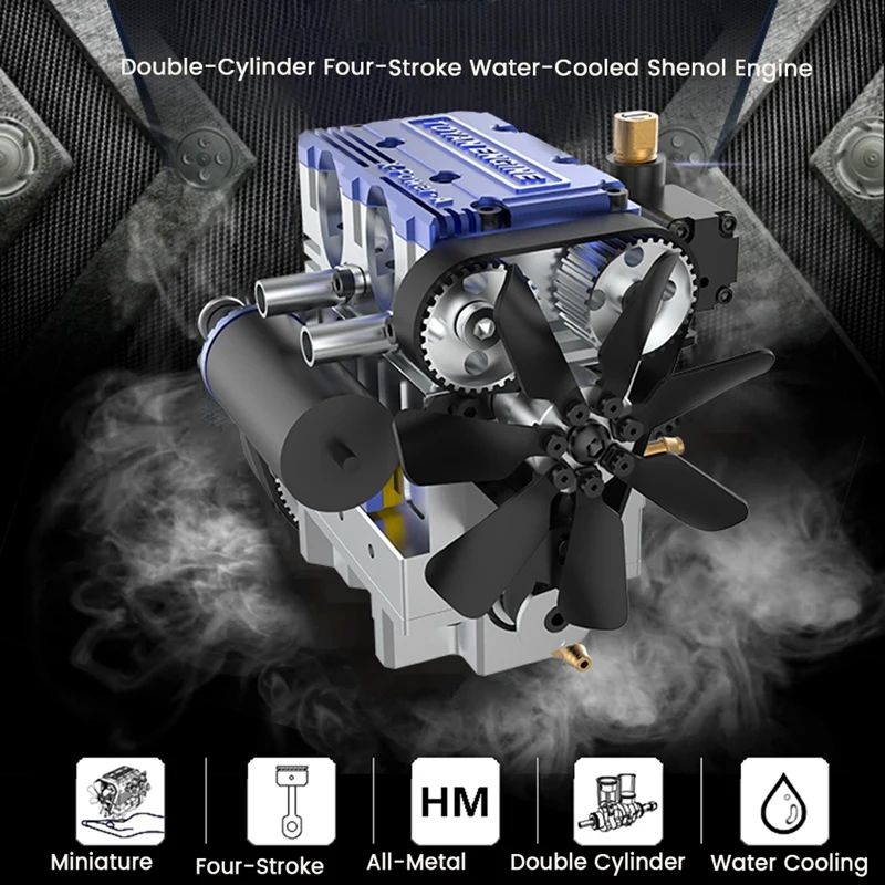 TOYAN X-POWER-A Engine 4 Stroke Water-Cooled 3.5Ccx2 4000-16000Rpm Inline Dual-Cylinder Methanol Engine
TOYAN X-POWER-A Engine 4 Stroke Water-Cooled 3.5Ccx2 4000-16000Rpm Inline Dual-Cylinder Methanol Engine