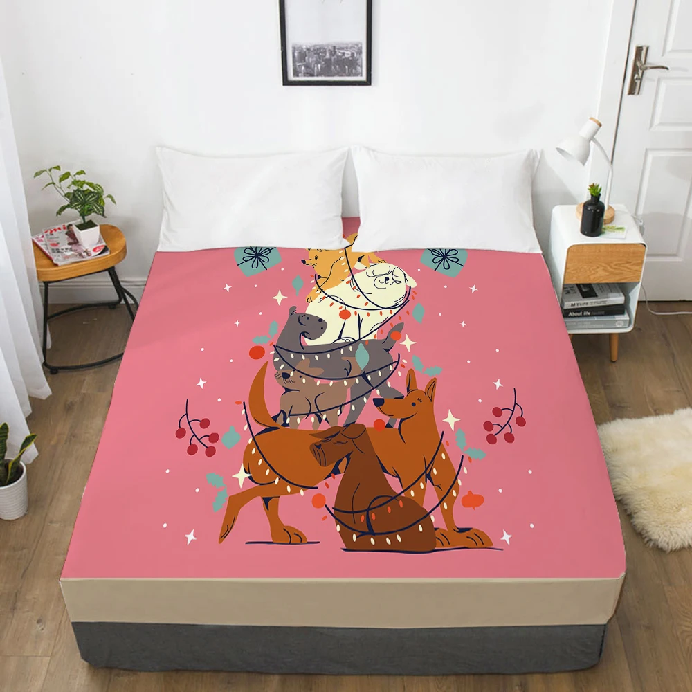 Cartoon animal Elastic fitted sheet bed sheet With An Elastic Band Mattress Cover Customizable size Bed cover for kids pink
Cartoon animal Elastic fitted sheet bed sheet With An Elastic Band Mattress Cover Customizable size Bed cover for kids pink