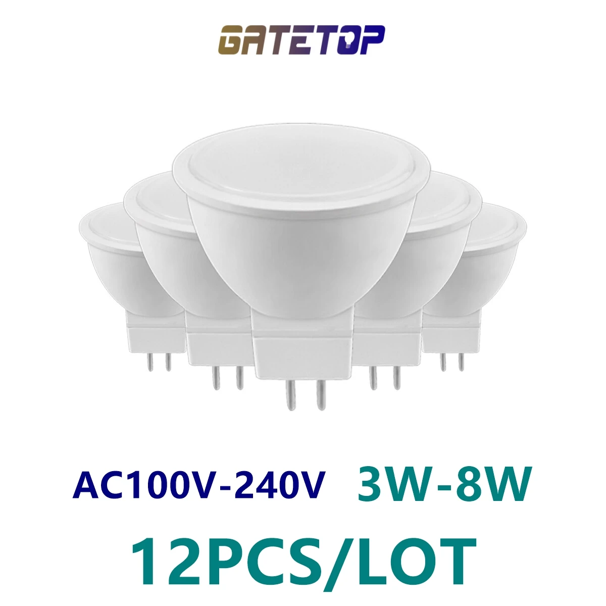 12pcs Factory direct LED spot light MR16 AC100V-240V 3W 5W 6W 7W 8W high bright warm white light replace 50W 100W halogen lamp
12pcs Factory direct LED spot light MR16 AC100V-240V 3W 5W 6W 7W 8W high bright warm white light replace 50W 100W halogen lamp