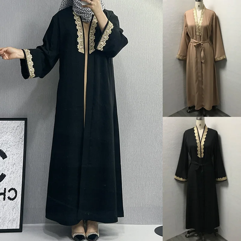 Длинное платье для мусульманской женщины Abaya Дубай с вышивкой открытое женское кимоно Ближний Восток Исламская одежда кардиган «абайя» Eid ...
Длинное платье для мусульманской женщины Abaya Дубай с вышивкой открытое женское кимоно Ближний Восток Исламская одежда кардиган «абайя» Eid ...