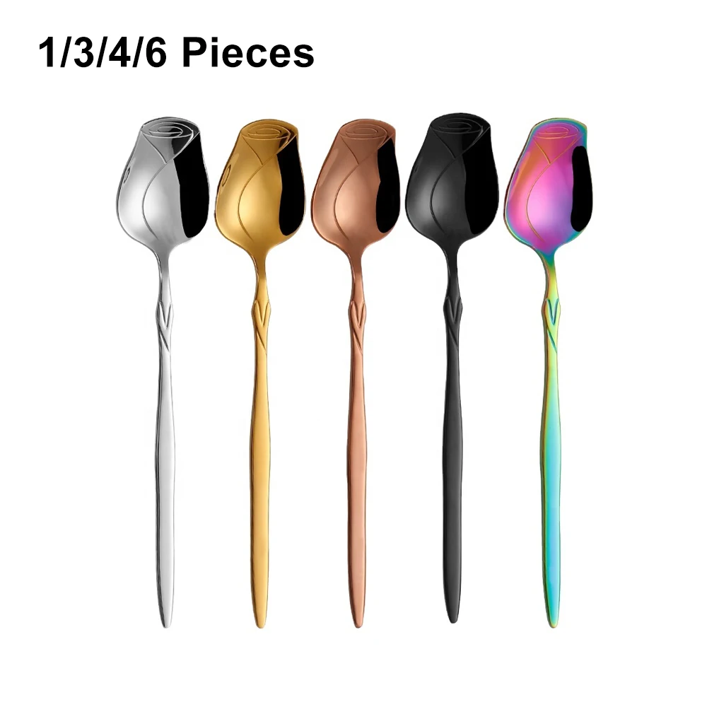 1/3/4/6 Pieces Gold Spoon Stainless Steel Teaspoon Coffee Spoon Fork Cute Ice Cream Cake Dessert Spoon Fork Set Home Cutlery
1/3/4/6 Pieces Gold Spoon Stainless Steel Teaspoon Coffee Spoon Fork Cute Ice Cream Cake Dessert Spoon Fork Set Home Cutlery