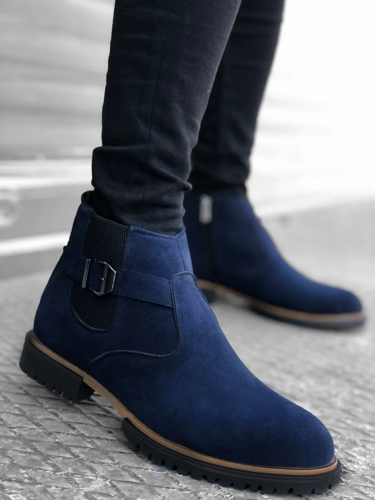 BOA Male Sports Boots Navy Blue Color Suede Half Wrist Inside Furry Bağcıksız Buckled Original Design Young Elegant Style Fashion Spring BA0156
BOA Male Sports Boots Navy Blue Color Suede Half Wrist Inside Furry Bağcıksız Buckled Original Design Young Elegant Style Fashion Spring BA0156