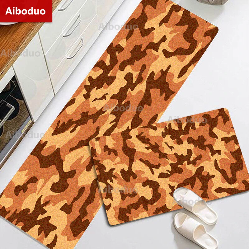 Camouflage Print Kitchen Carpet Entrance Doormat Bedroom Tatami Decorative Mats Bath Anti-Slip Hallway Rugs New Year Home Decor
Camouflage Print Kitchen Carpet Entrance Doormat Bedroom Tatami Decorative Mats Bath Anti-Slip Hallway Rugs New Year Home Decor