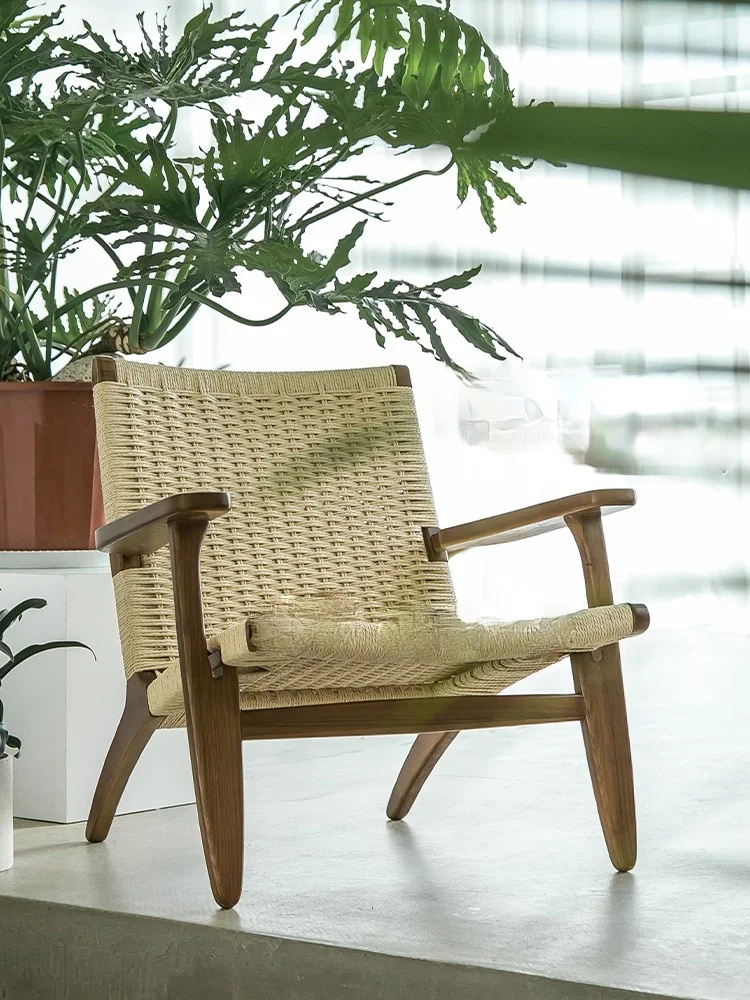 zq Lazy Sofa Rattan Chair Solid Wood Balcony Leisure Indoor Single Nordic Rattan Chair 
zq Lazy Sofa Rattan Chair Solid Wood Balcony Leisure Indoor Single Nordic Rattan Chair