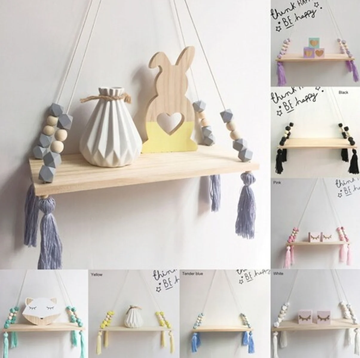 Nordic style colorful beads tassel wooden Wall Shelf clapboard decoration Children room kids clothing store display stand
Nordic style colorful beads tassel wooden Wall Shelf clapboard decoration Children room kids clothing store display stand