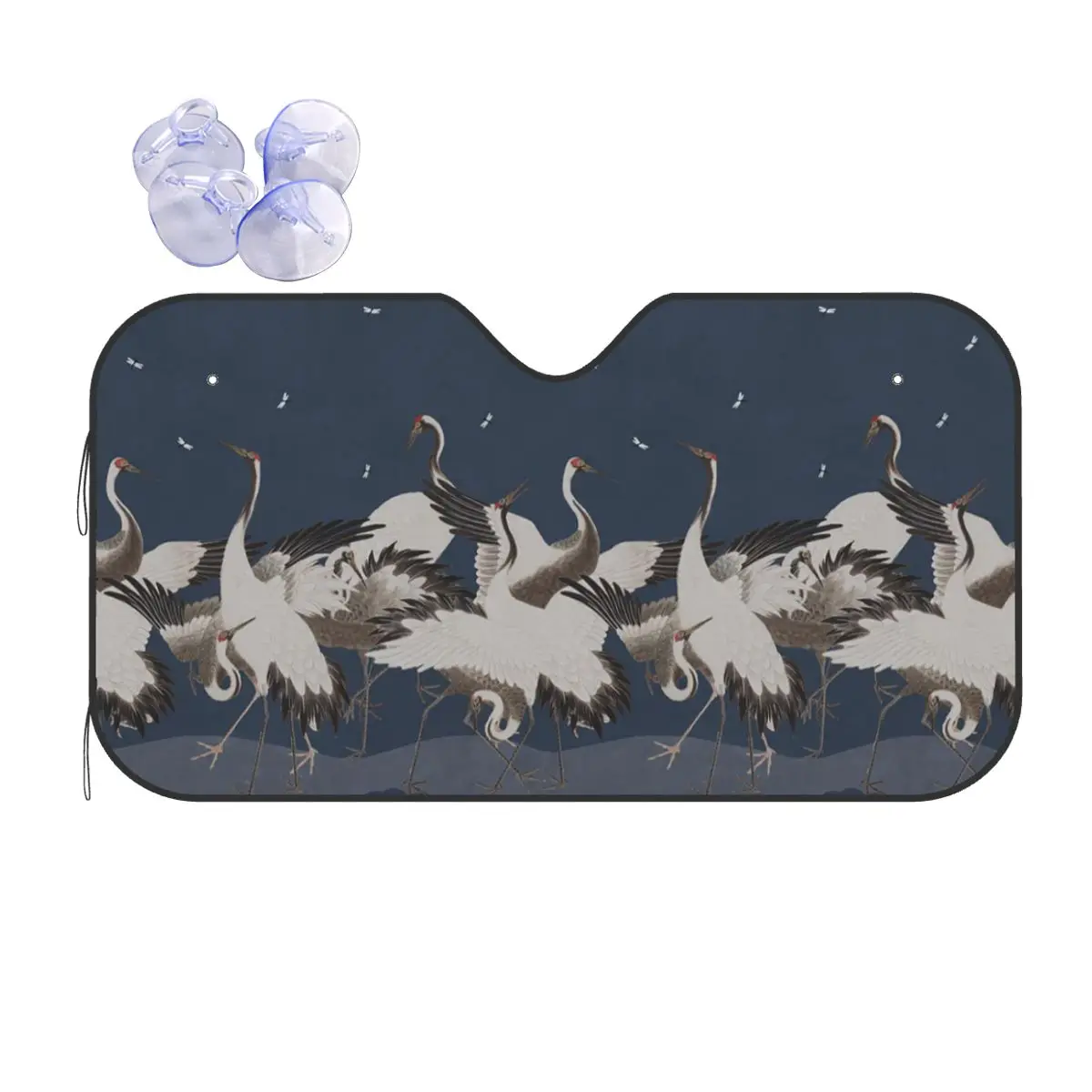 Crane Cute Sunshade Windscreen 76x140cm Chinoiserie Chinese Style Foils Sun Visor Ice Shield Dust Protection
Crane Cute Sunshade Windscreen 76x140cm Chinoiserie Chinese Style Foils Sun Visor Ice Shield Dust Protection