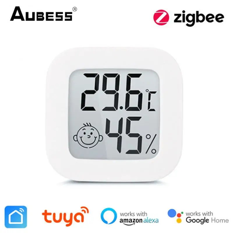 Tuya ZigBee Temperature Humidity Sensor Indoor Hygrometer Thermometer Detector Smart Life Control Support Alexa Google Home
Tuya ZigBee Temperature Humidity Sensor Indoor Hygrometer Thermometer Detector Smart Life Control Support Alexa Google Home