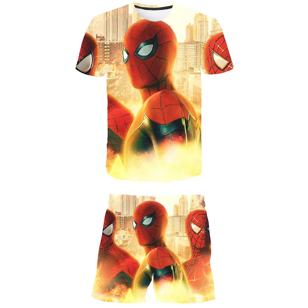 Marvel Spider Man T-shirts and shorts for boys and girls, 3D cartoon clothing for boys aged 1 to 14, summer casual clothing
Marvel Spider Man T-shirts and shorts for boys and girls, 3D cartoon clothing for boys aged 1 to 14, summer casual clothing