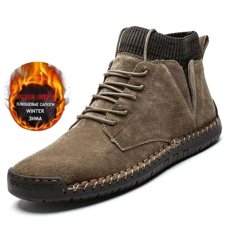 Men Boots Suede Winter Thick Plush Warm Men Casual Sneaker Light Male Snow Boots Anti-slip Outdoor Men Casual Shoes
Men Boots Suede Winter Thick Plush Warm Men Casual Sneaker Light Male Snow Boots Anti-slip Outdoor Men Casual Shoes