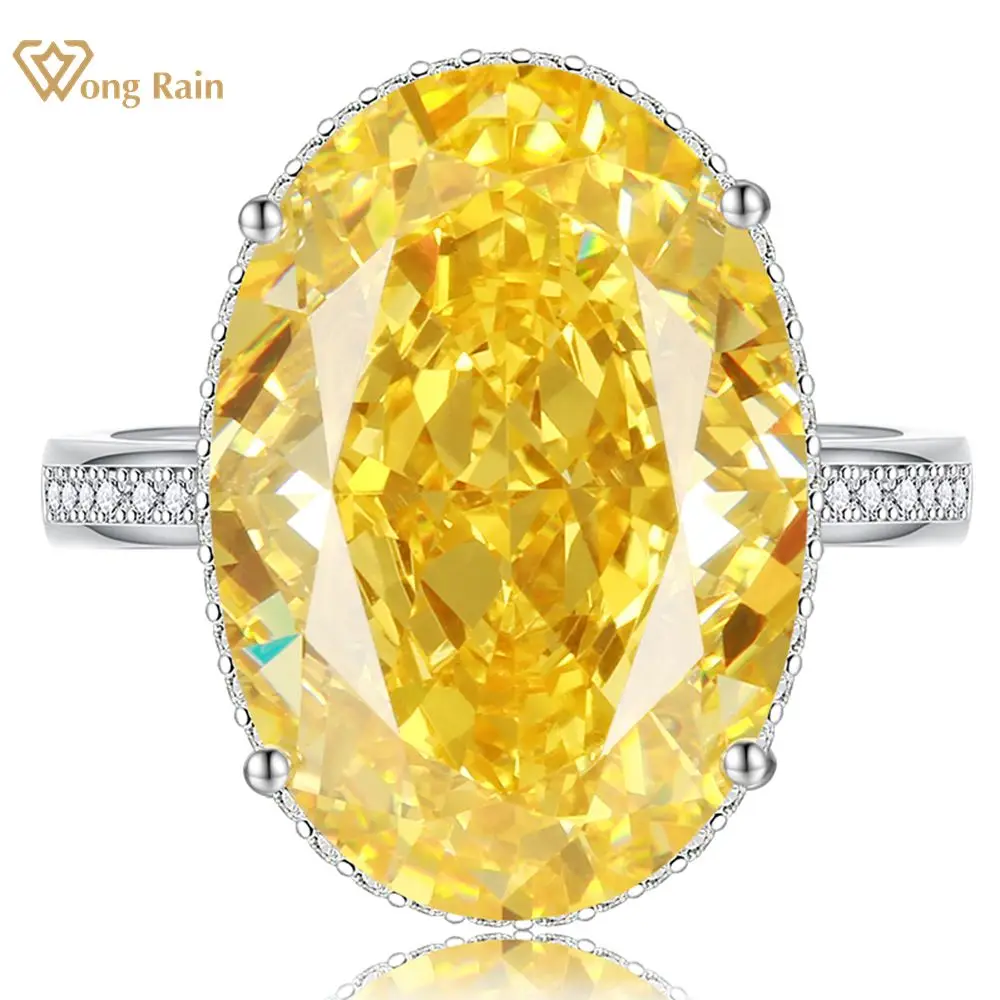 Wong Rain Classic 925 Sterling Silver VVS 3EX 30CT Oval Simulated Moissanite Gemstone Party Luxury Ring For Women Fine Jewelry
Wong Rain Classic 925 Sterling Silver VVS 3EX 30CT Oval Simulated Moissanite Gemstone Party Luxury Ring For Women Fine Jewelry