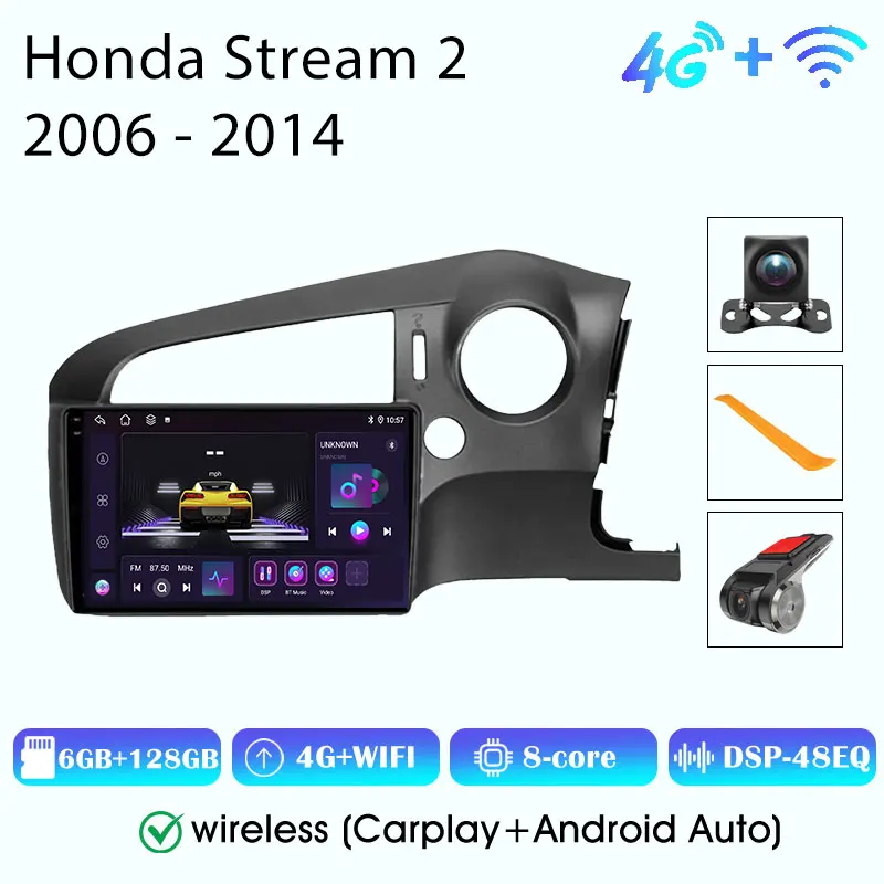 10 "Android 15 Автомобильное стерео радио для Honda Stream 2 2006-2014 Carplay Авто Мультимедийный плеер Навигация GPS 2Din FM Аудио 4G WIFI
10 "Android 15 Автомобильное стерео радио для Honda Stream 2 2006-2014 Carplay Авто Мультимедийный плеер Навигация GPS 2Din FM Аудио 4G WIFI