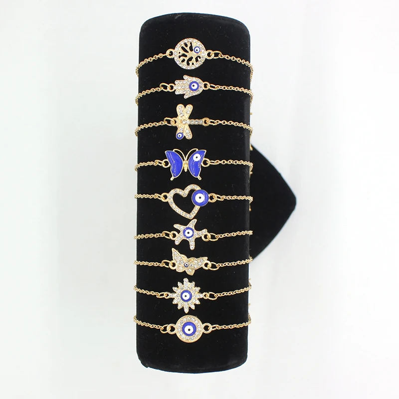 Free Shipping Items Women Jewelry Turkish Evil Eye Bracelets Gold Plated Metal Chain Evil Eye Connectors Bracelet Family Gifts
Free Shipping Items Women Jewelry Turkish Evil Eye Bracelets Gold Plated Metal Chain Evil Eye Connectors Bracelet Family Gifts