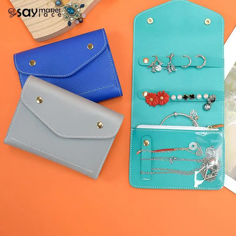 1PCS PU Leather Buckle Roll Foldable Jewelry Case For Travel Portable Ring Necklace Earrings Bracelet Organizer Storage Bag
1PCS PU Leather Buckle Roll Foldable Jewelry Case For Travel Portable Ring Necklace Earrings Bracelet Organizer Storage Bag