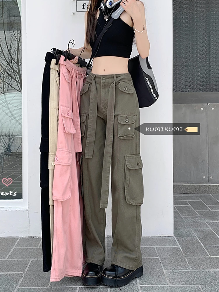 Pockets Loose Casual Women Cargo Pants Jeans Retro Vintage Lady Capris Clothes
Pockets Loose Casual Women Cargo Pants Jeans Retro Vintage Lady Capris Clothes