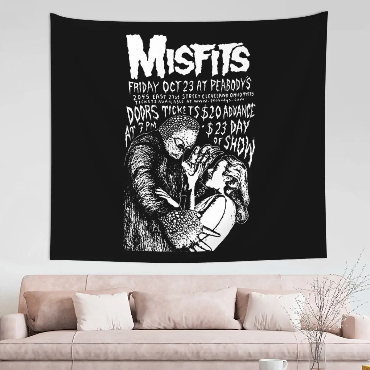 Horror Retro Misfits Tapestry Wall Hanging Printed Polyester Tapestries Art Throw Rug Blanket Room Home Decor Wall Cloth
Horror Retro Misfits Tapestry Wall Hanging Printed Polyester Tapestries Art Throw Rug Blanket Room Home Decor Wall Cloth