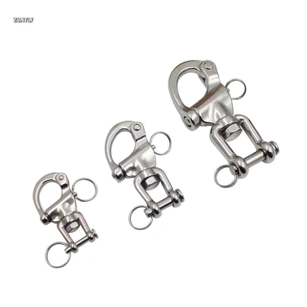 Snap Swivel 304 Stainless Steel Shackle Marine Boat Sail Hardware 6.8 x 3 cm Heavy duty high strength swivel snap shackle hook
Snap Swivel 304 Stainless Steel Shackle Marine Boat Sail Hardware 6.8 x 3 cm Heavy duty high strength swivel snap shackle hook
