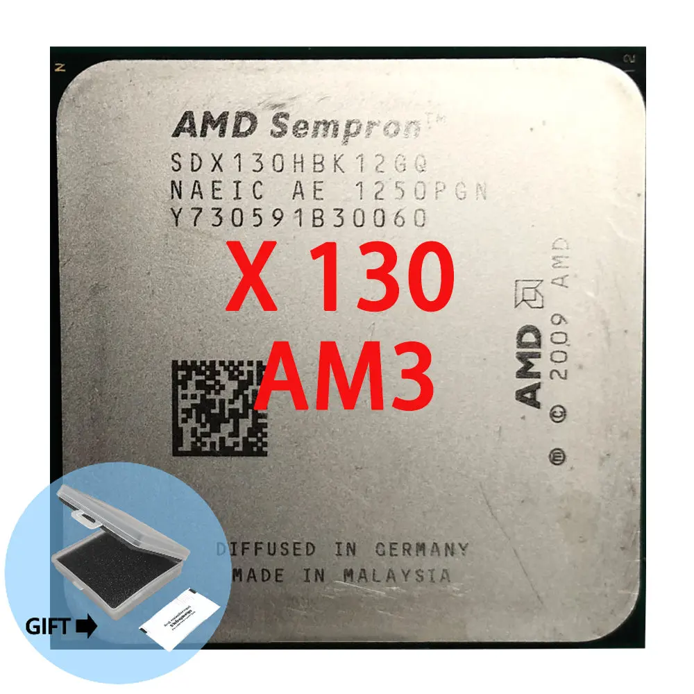 AMD Sempron 130X130 X130 2,6G одноъядерный ЦПУ процессор SDX130HBK12GM / SDX130HBK12GM разъем AM3
AMD Sempron 130X130 X130 2,6G одноъядерный ЦПУ процессор SDX130HBK12GM / SDX130HBK12GM разъем AM3