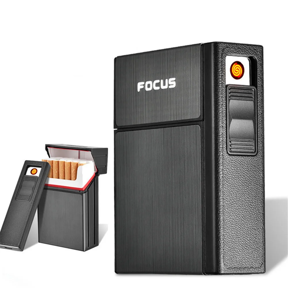 Outdoor Windproof USB Flameless Tungsten Wire Lighter Multifunctional Removable Electric Lighter with 20pcs Cigarette Boxes
Outdoor Windproof USB Flameless Tungsten Wire Lighter Multifunctional Removable Electric Lighter with 20pcs Cigarette Boxes