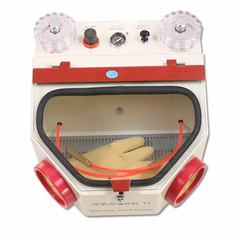 LED Dental Laboratory Twin-Pen Sandblasting Machine Large View Window Sandblaster
LED Dental Laboratory Twin-Pen Sandblasting Machine Large View Window Sandblaster