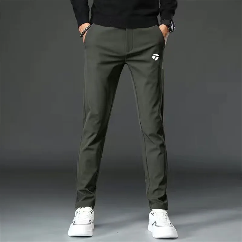 

Брюки для гольфа мужские, эластичные быстросохнущие утепленные штаны для гольфа, спортивная одежда, зимние
