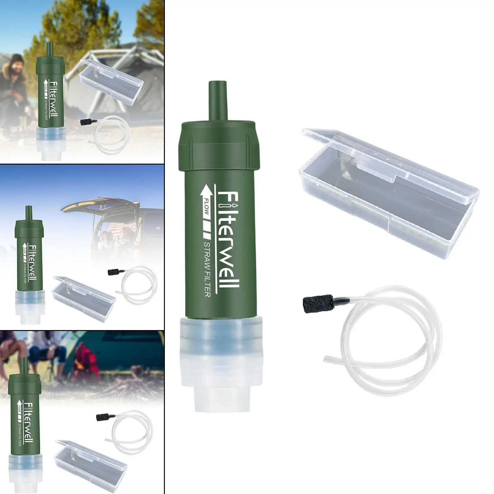 Personal Water Filter Straw Purifier Filtration System Camping Survival Drinking Water Solutions for Travelling Hiking Hunting
Personal Water Filter Straw Purifier Filtration System Camping Survival Drinking Water Solutions for Travelling Hiking Hunting