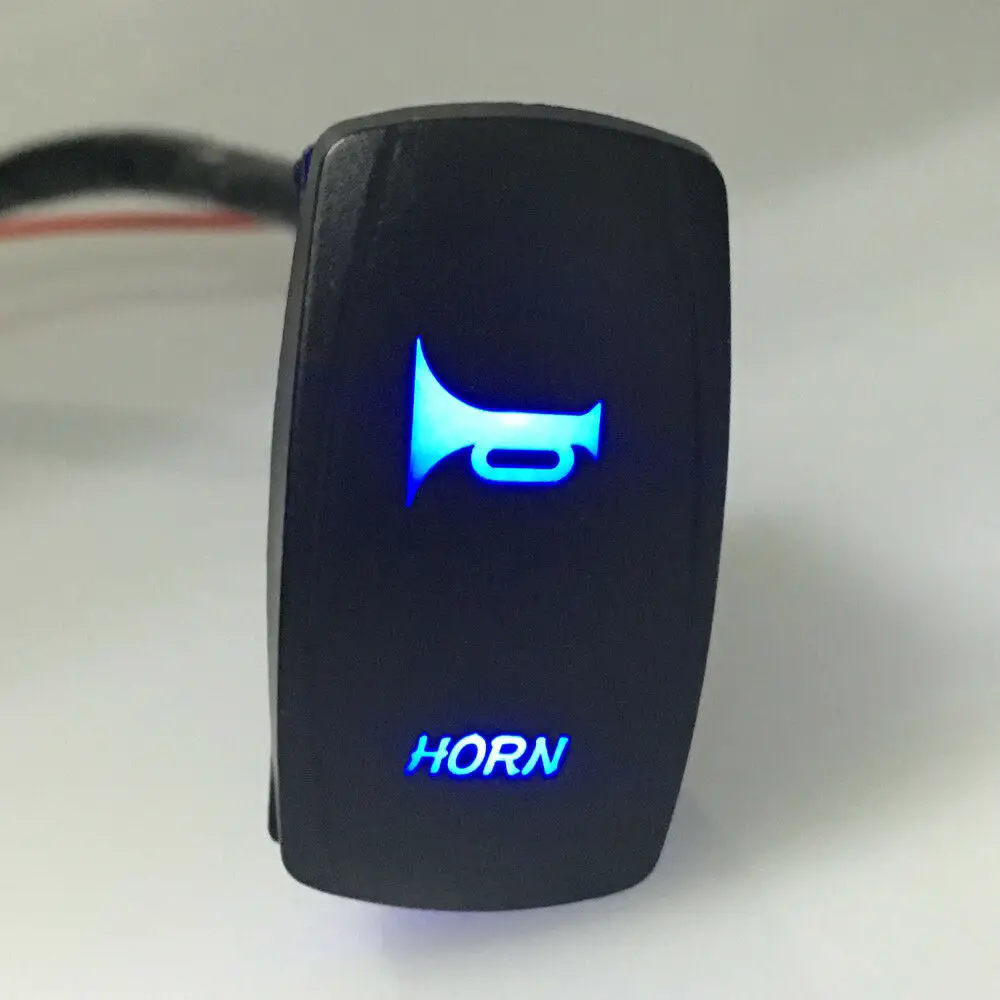 Car Horn 5 Pins Toggle Rocker Switch Blue LED Luminescence On Off Speaker Push Button Car Boat Bell 12/24V Button Rocker Switch
Car Horn 5 Pins Toggle Rocker Switch Blue LED Luminescence On Off Speaker Push Button Car Boat Bell 12/24V Button Rocker Switch
