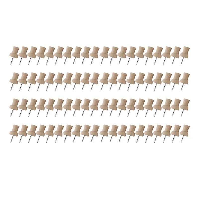 80Pcs H-Shape Wood Decorative Push Pins, Wood Head And Steel Needle Point Thumb Tacks For Photos, Maps And Cork Boards
80Pcs H-Shape Wood Decorative Push Pins, Wood Head And Steel Needle Point Thumb Tacks For Photos, Maps And Cork Boards